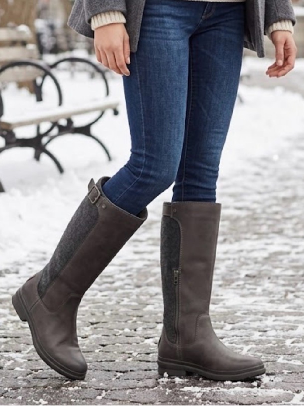 UGG Waterproof Janina Boots - S/N 1017387 -‎ Dark Green/ Gray - Size 8